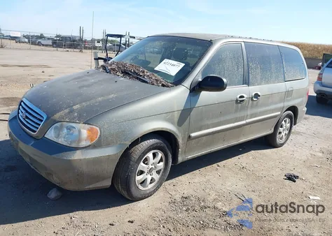 2003 Kia Sedona Ex/Lx from USA, damaged, VIN KNDUP131436400247